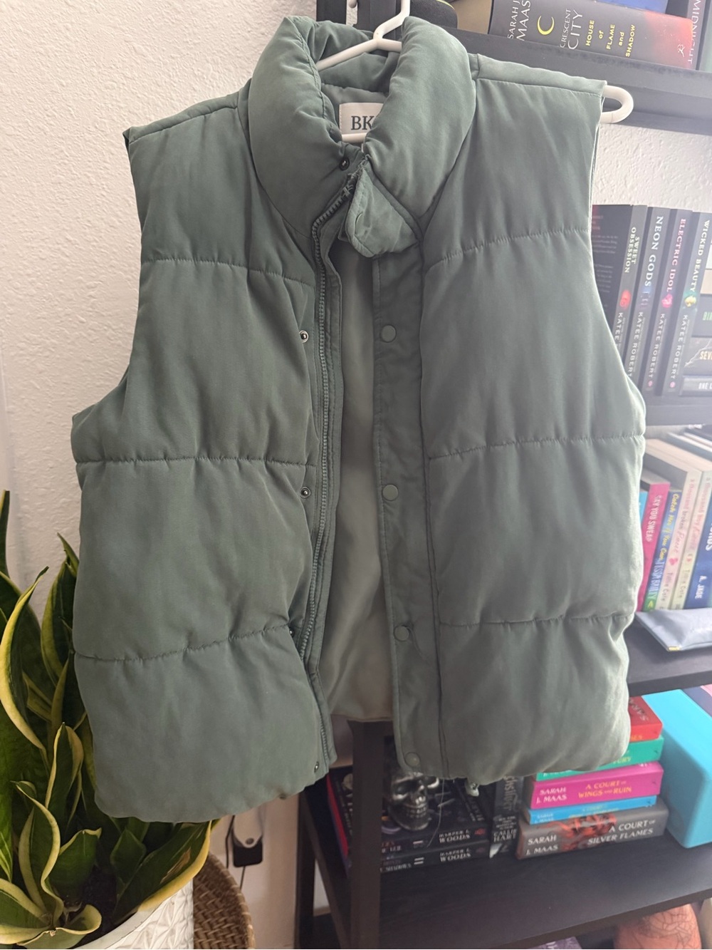 BKE Green Puffer Vest